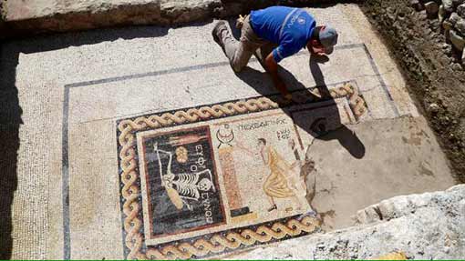 mosaïque funéraire Hatay Turquie