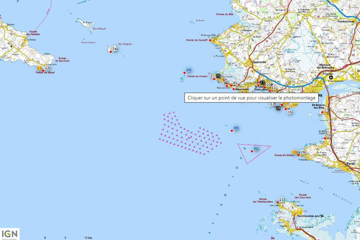 par éolien de St Nazaire : implantation