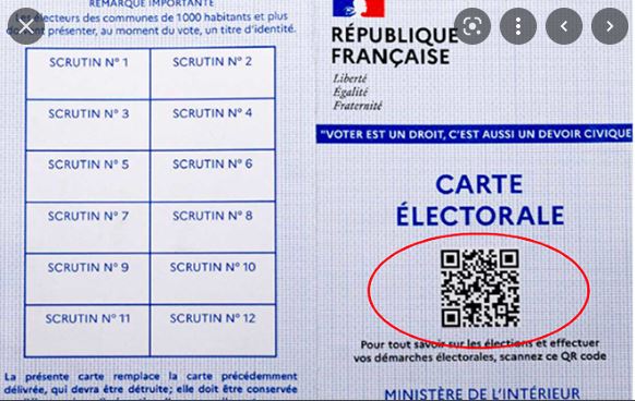 Photo nouvelle carte d'électeur