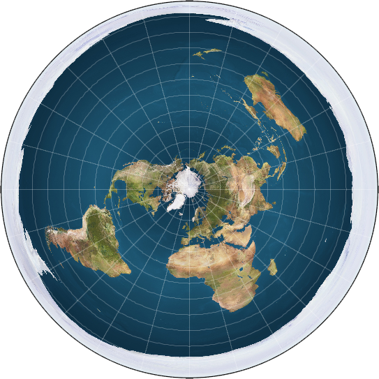 vision délirante d'une terre plate !