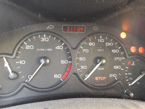 Peugeot 206HDi compteur km