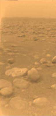 le sol sur Titan (photo Huygens)
